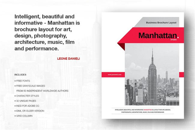 曼哈顿企业宣传册 manhattan business brochure 3071778