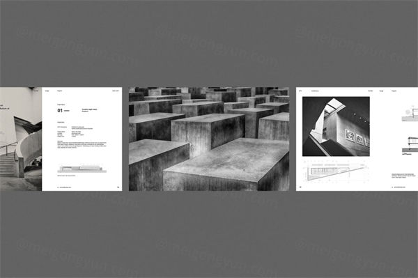 画册杂志企业品牌手册宣传画册设计模板 architecture brochure