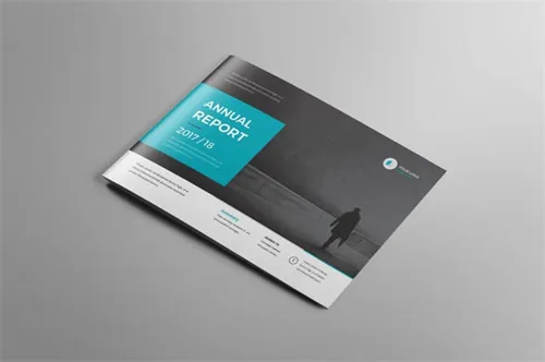 画册品牌手册杂志设计模板 annual report landscape