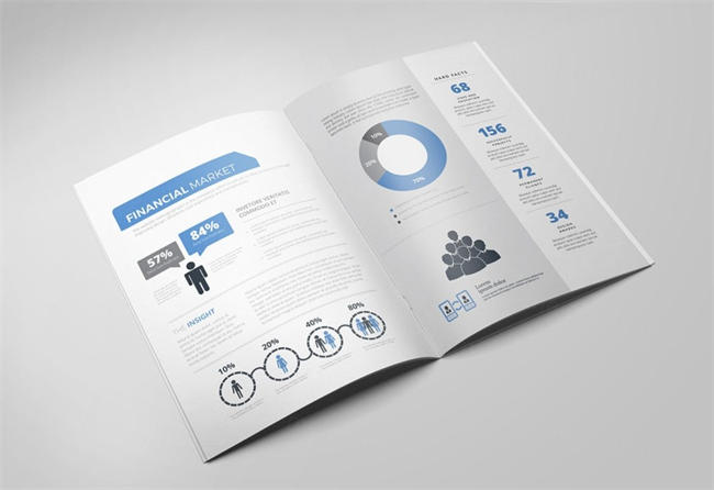 时尚简约高端的公司简介品牌手册杂志楼书画册设计模板 company profile