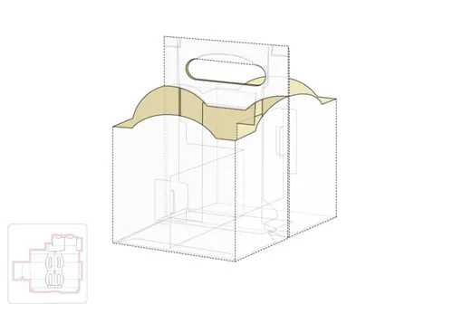 调料包包装盒模切图/刀模图EPS源文件