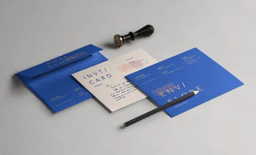 Psd邀请卡信封样机 Psd Invitation Card Envelope Mockup