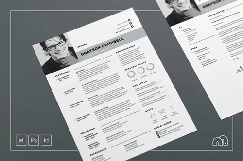 简约现代模板 Grayson  Resume CV