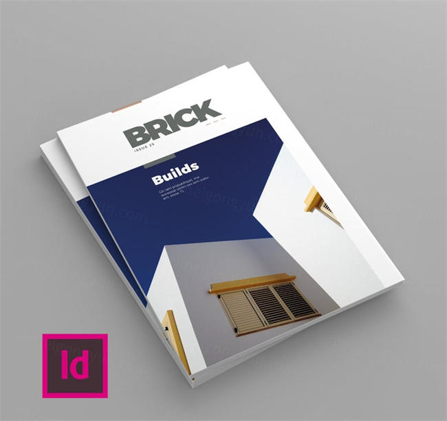 时尚杂志品牌手册画册设计模板 magazine template