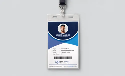 Corporate Office Identity Card Template PSD 商务工作证、工牌psd模板