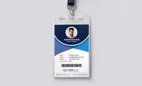 Corporate Office Identity Card Template PSD 商