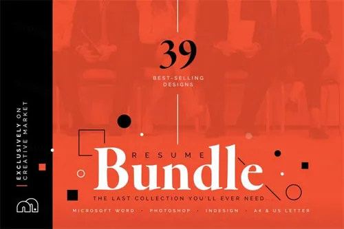 专业的设计师简历模板 ResumeCV Bundle
