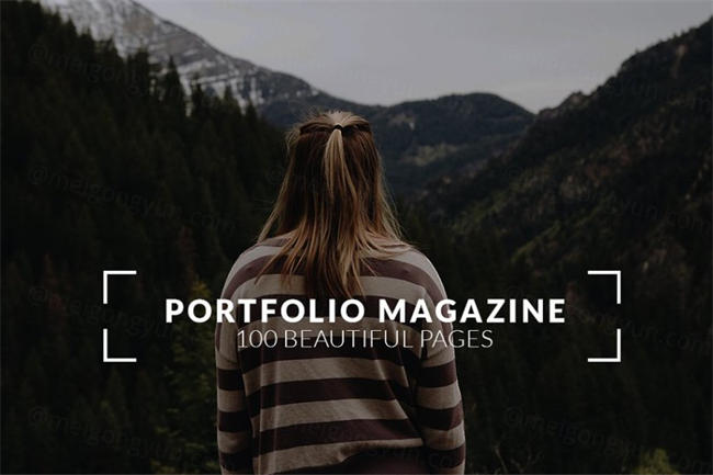 个人简历杂志模板 Portfolio Magazine