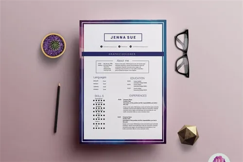 个性的简历模板2页 2-page resume template