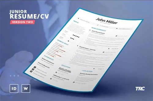 简单好用的简历模板 Junior ResumeCv Template Volume
