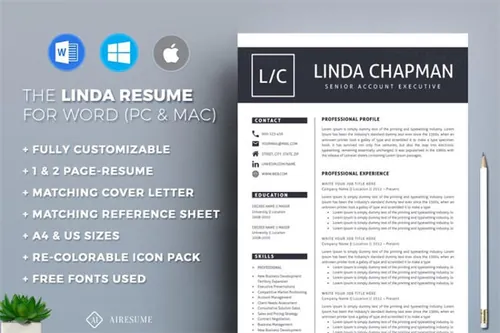 专业的简历模板 Resume CV Template