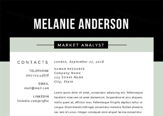 现代清晰的简历模板 in 1 modern pages resume pack