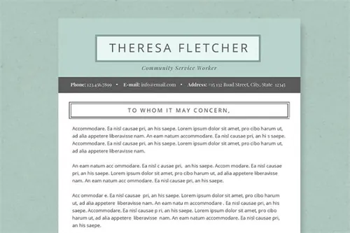 经典的简历模板 Chic Resume Template Package