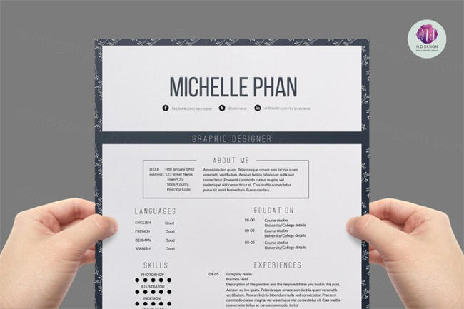 优雅的简历模板 Elegant resume template