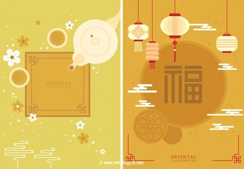 2018新年春节矢量海报Happy New Year Vec