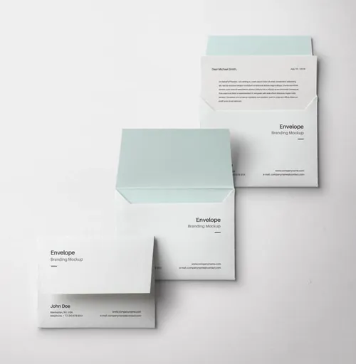 优雅原始信封字母Psd样机 Envelope Letter Psd Mockup Vol3