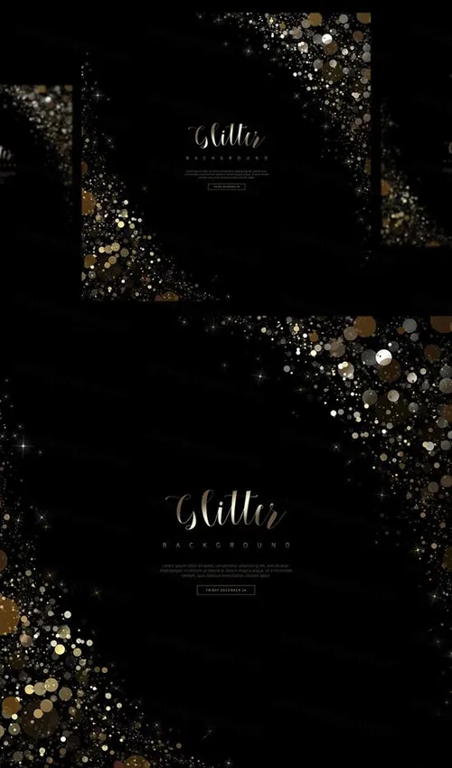 金色光效粒子化妆品影楼相册高清海报科技感背景PSD设计素材模板