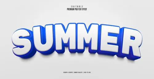 高质量海报立体主题字体特效文本样式PSD智能对象模板