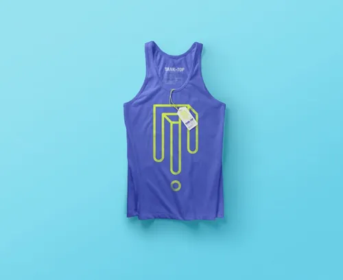 男士背心短袖模型PSD模板Psd Tank Top Mockup