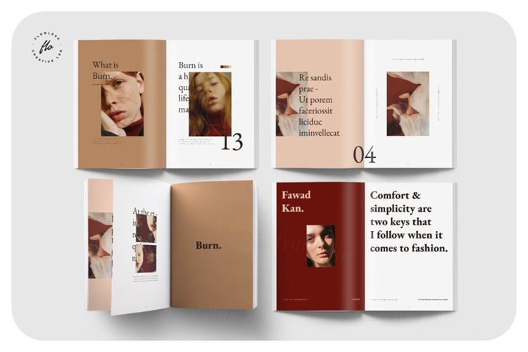 燃烧复古编辑产品图册 BURN Retro Editorial Lookbook Magazine 3371909