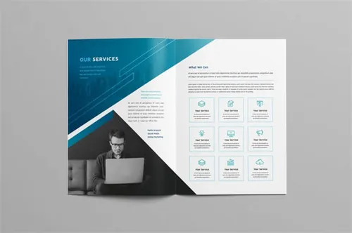 高品质品牌手册画册杂志书籍装帧设计模板 company profile