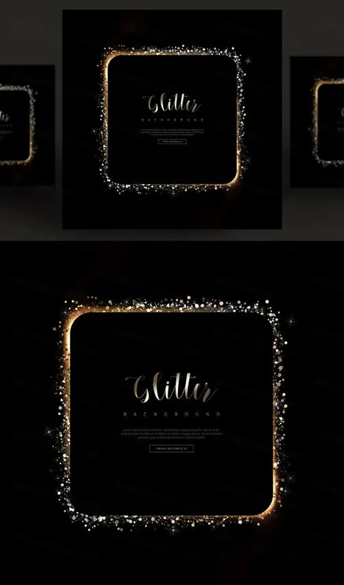 金色光效粒子化妆品影楼相册高清海报科技感背景PSD设计素材模板