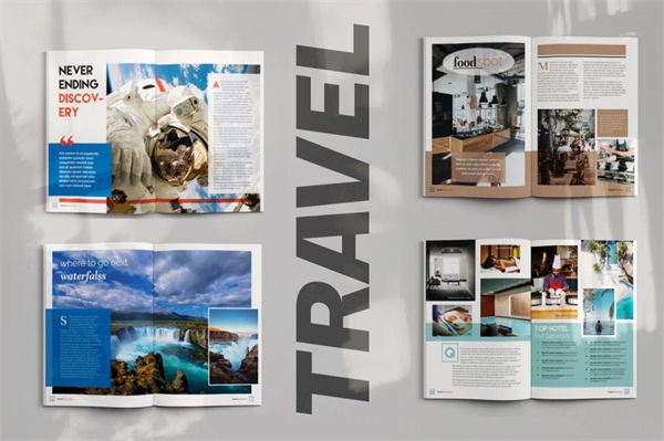 旅游杂志设计画册品牌手册设计模板 travel magazine