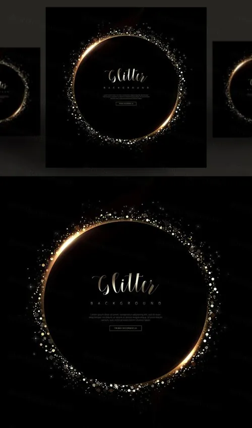 金色光效粒子化妆品影楼相册高清海报科技感背景PSD设计素材模板