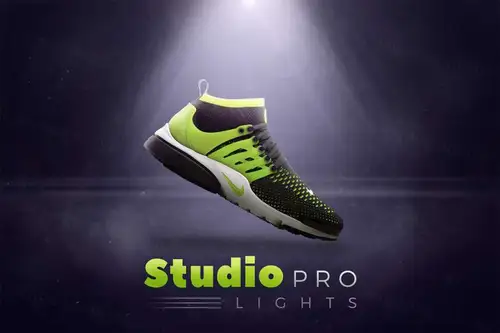 运动鞋海报源文件Studio Pro Lights 1.0 设计元素
