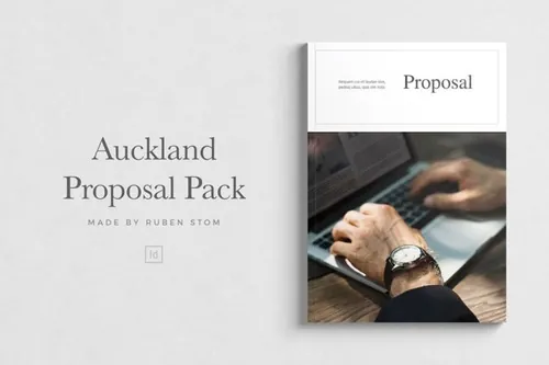 现代多用途画册杂志模板 Auckland Proposal Template 1898928