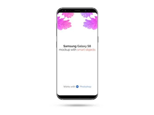三星Galaxy S8贴图样机PSD模板Samsung Galaxy S8 Mockup