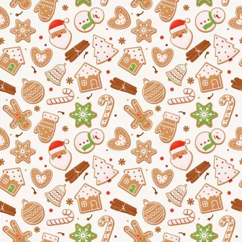 圣诞节元素无缝图案背景