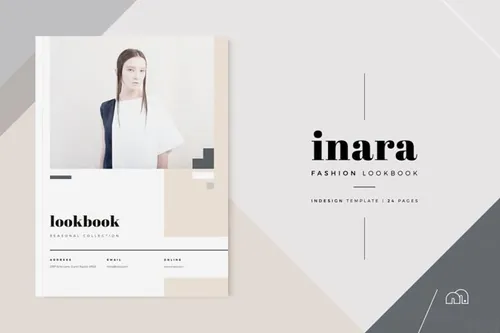 时尚企业产品画册模板 Lookbook – Inara 2521310