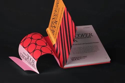 书籍封套书皮封面内页设计提案场景展示样机模板 Cover O