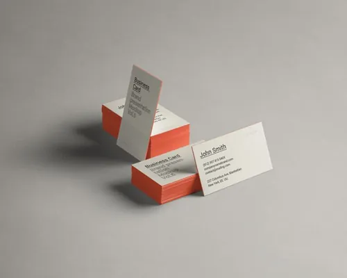 名片侧面颜色样机 Psd Business Card Brand Mockup