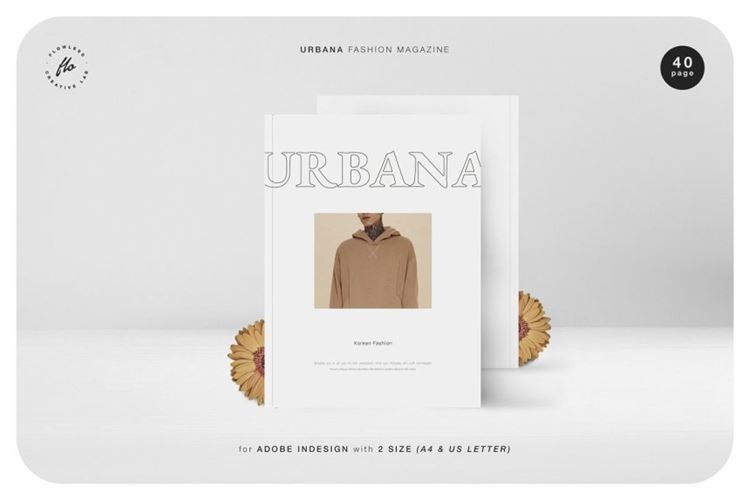 URBANA时尚摄影杂志画册设计模板 URBANA Fashion Magazine 3597058