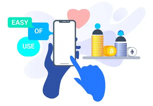 项目ICO区块链平台加密货币比特币2D矢量插图设计素传Blockchain Platform 07