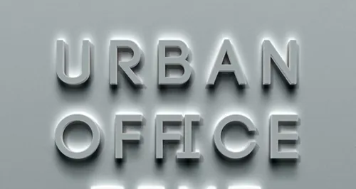 立体效果文字特效Psd Urban Office Text