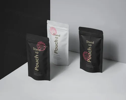 立式自封袋纸袋样机 Psd Stand Up Pouch Mockup Vol2