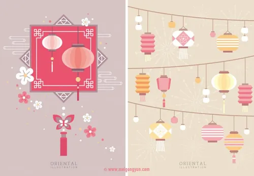 2018新年春节矢量海报Happy New Year Vec