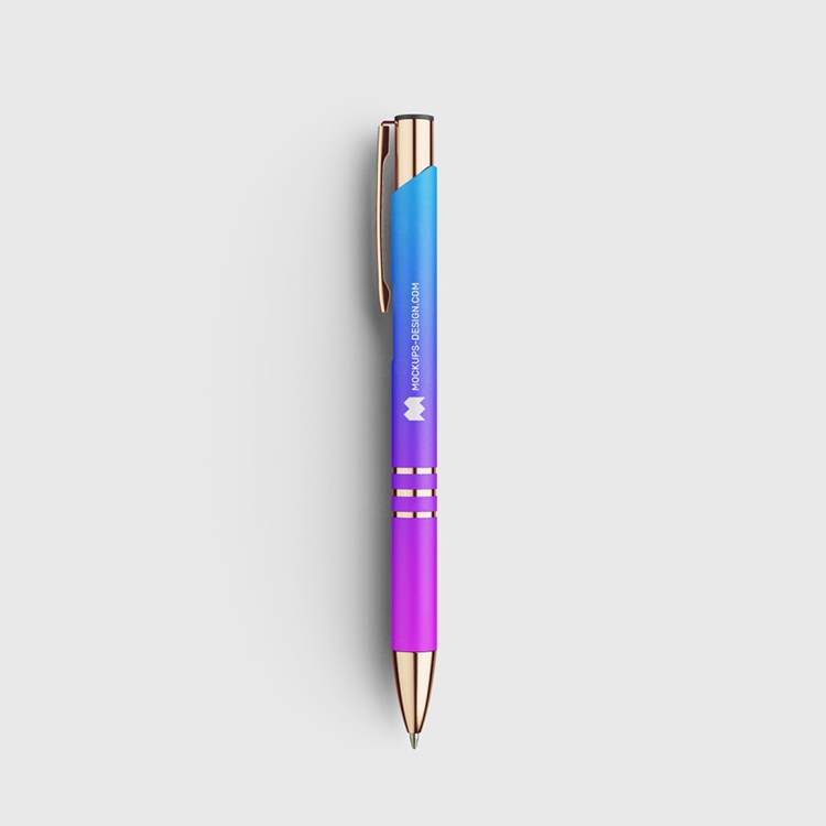 圆珠笔办公用品学习用品品牌VI包装设计提案样机PSD模板 Pen mockup