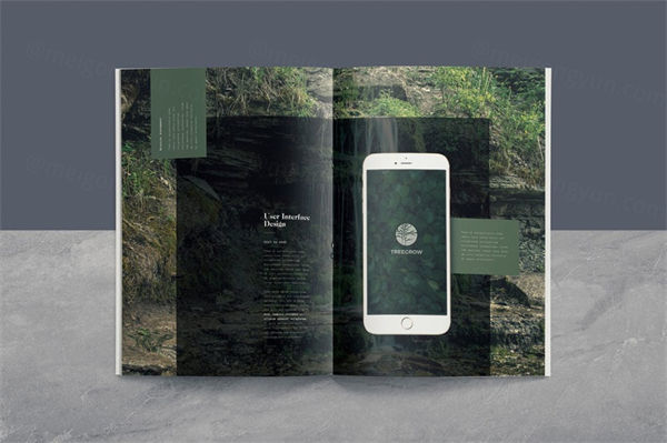 高品质的时尚高端多用途的品牌手册画册楼书杂志设计模板 wild-bloom brand guide t...