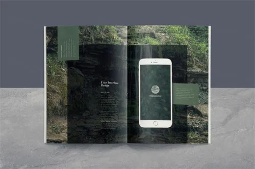 高品质的时尚高端多用途的品牌手册画册楼书杂志设计模板 wild-bloom brand guide t...