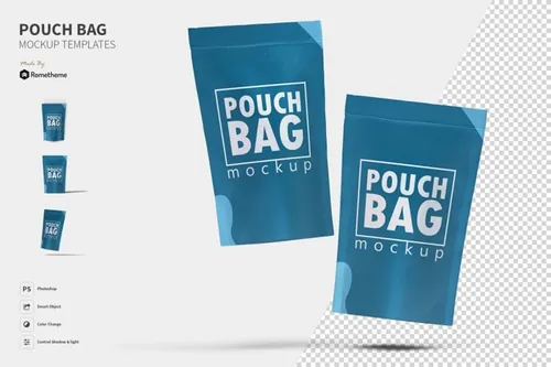 自封袋包装外观设计图样机 Pouch Bag – Mockup FH