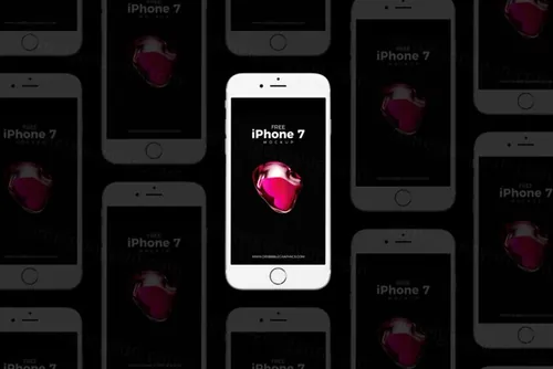 iPhone7手机贴图样机PSD模板Free iPhone 7 Mockup PSD For Presentation