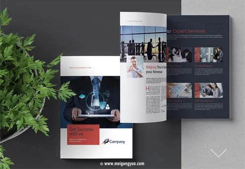 大气特色商务企业画册模板Business enterprise picture book template