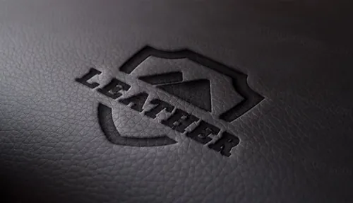 皮革徽标贴图PSD模板Leather Logo Mock-Up Template