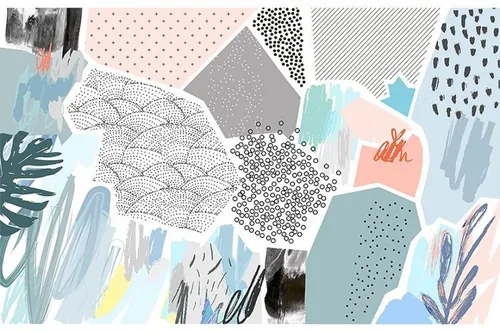 艺术创意手绘涂鸦素材背景纹理 JPEG bonus