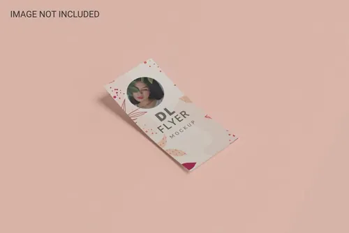 DL宣传单设计贴图展示样机PSD模板 Dl flyer mo