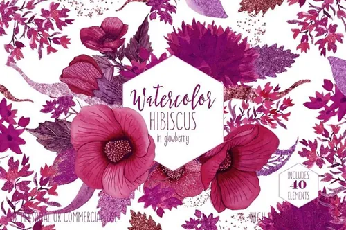 酒粉色情人节妇女节花卉图形图案纹理 Valentine\'s